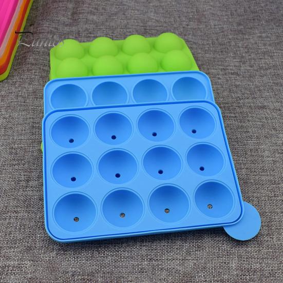 1 комплект формы для леденцов, 12 полостей, многофункциональная силиконовая полусферическая форма для шоколада для детей
