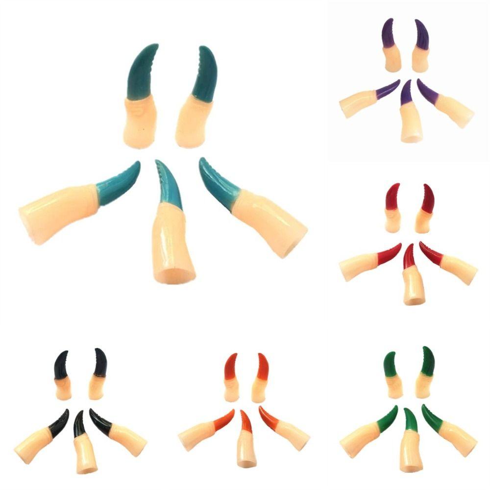 5 шт./набор Поддельные пальцы Зомби Ведьма Поддельные пальцы Страшные Хэллоуин Накладки на пальцы Косплей Вечеринка Принадлежности