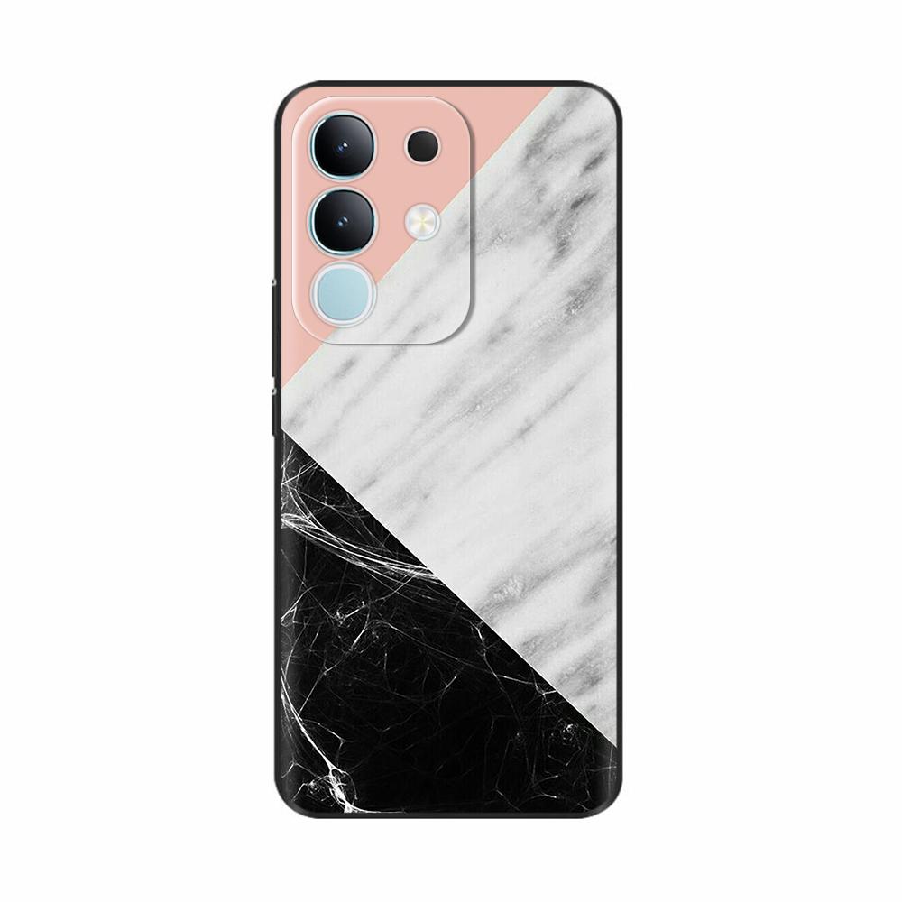 Чехол-крышка для Vivo Y29 4G 2025 Милые Цветы Мягкий Силикон Capa Чехлы для Телефона Для Vivo Y29 4G Чехол Мультяшные Ударопрочные Сумки Coque
