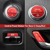 Car Headlight Electronic Handbrake Patch Door Lock Panel Sticker Start Decoration For Mercedes Benz C GLC W206 X254 W214 2022