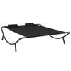Sun Lounger Fabric Black