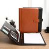 Multifunctional File Folder A4 Document Clipboard Folder with Calculator Pen Slot Card Holder Portfolio Folder