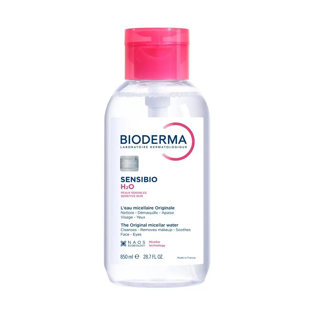 BIODERMA Sensibio H2O Micellar Cleansing Water 850ml – Gentle Makeup Remover for Sensitive Skin