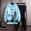 Men's Korean Style Hooded Sweatshirt - Autumn/Winter Loose & Trendy Velvet Casual Top