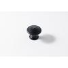 Boutons de meuble Rond zamak peint - Lot de 4 - Noir - H.22 x l.30 x P.30 mm