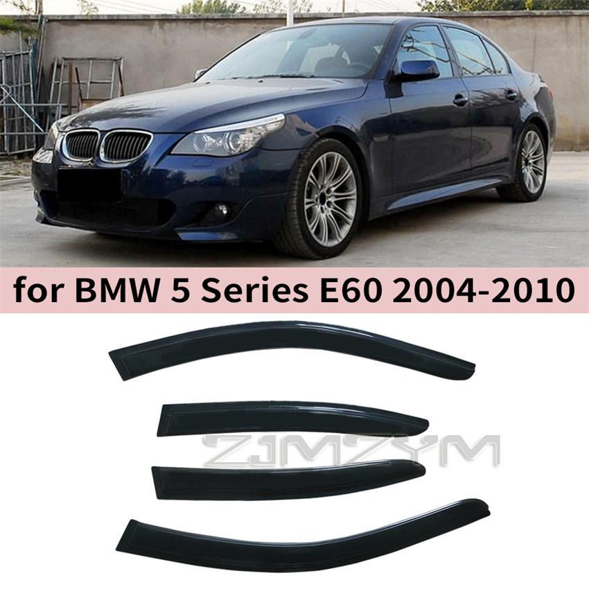 Rain Guards Window Visor for BMW 5 Series E60 2004 2005 2006 2007 2008 2009 2010 Wind Deflectors Door Visor Vent Shades