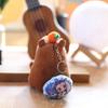 Aobing Plush Capybara Toy Keychain With Wagging Tail Soft Pp Cotton Decor Bag