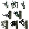 Peeping Animal Sign Weather-proof Heavy Duty Outdoor Garden Patio Yard Lawn Metal Donkey Horse Cow Sheep Dog Pig Lion Silhouette Decoration Ornament