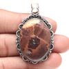 Pendant Designer Jasper Gemstone Valentine'Day Gifted Silver Jewelry 2.25"