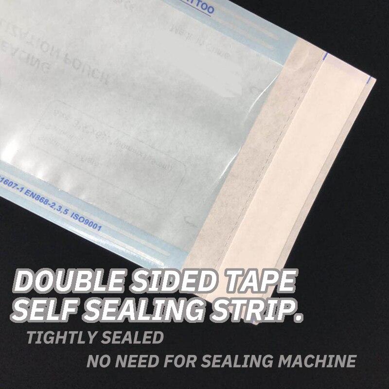 200 шт. сумка для дезинфекции оборудования медицинская самогерметизирующаяся и одноразовая коробка для стерилизации аксессуары для татуировок 1 коробка