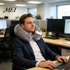 Подушка для поддержки шеи дорожная 1 комплект U-образной формы с маской для глаз, подушкой, милым дизайном в виде животного, для поездки на машине, перелета, снятия боли, портативная