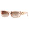 Женские солнцезащитные очки Trend Cat Eye Narrow Frame Chain Legs Sunglasses Women Vintage Small Square Men Sunglasses Outdoor UV400