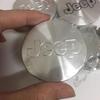 For Jeep 55mm Aluminum Alloy Car Logo Wheel Center Cover Hub Accessories For Jeep Grand Cherokee Wrangler JK Gladiator Compas
