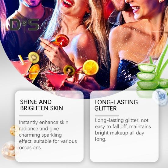 100 мл спрей с блестками, мерцающие волосы на лице, одежда, спрей для тела, долговечный, быстросохнущий, сценический спрей для макияжа, карнавальный фестиваль, выпускной вечер