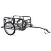 VidaXL Remorque de Vélo, Chariot de Transport, Remorque de Bicyclette, Remorque à Bagages Jardin Extérieur, 130x73x48,5 cm 91770
