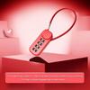 Anti-theft 4 Digit Password Lock Wire Rope Security Coded Lock Portable Backpack Zipper Lock  Home