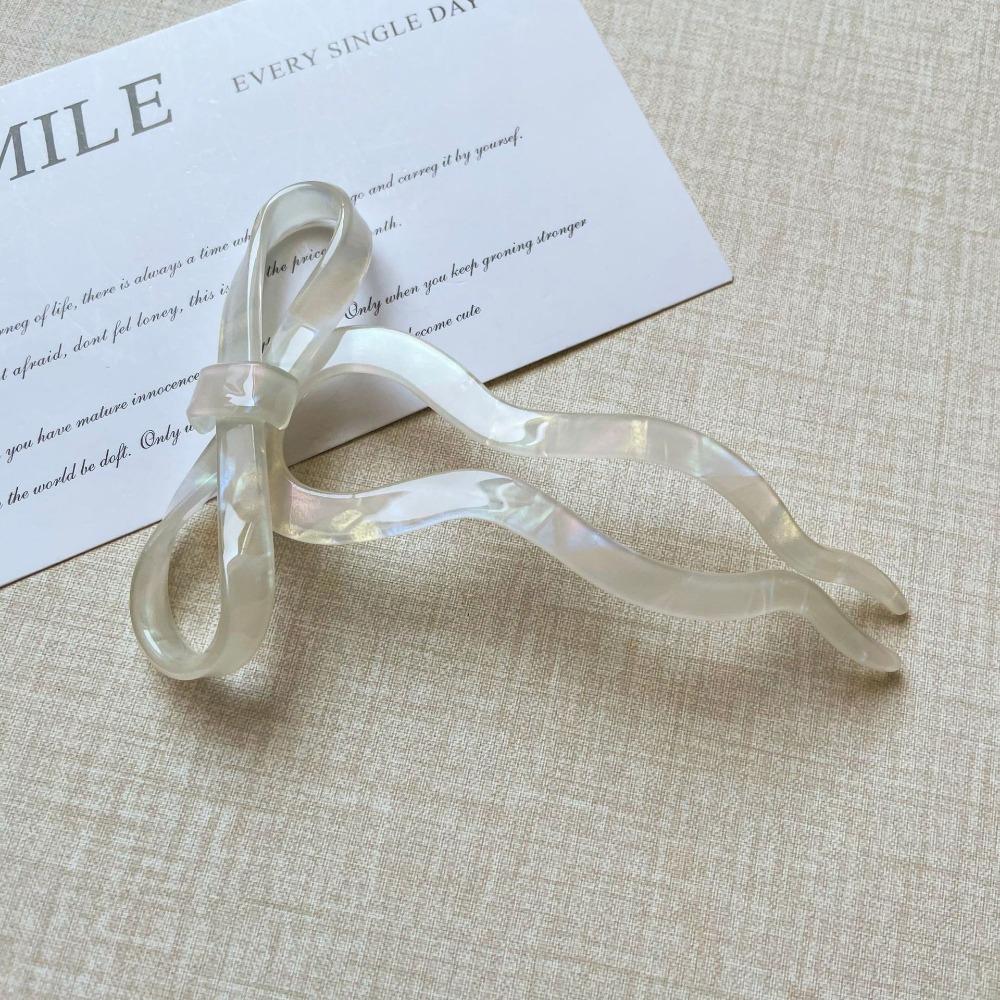 Acrylic Bow Hair Pin Candy Color Wavy Hairpins New French Hair Pin Hairpin Accessories