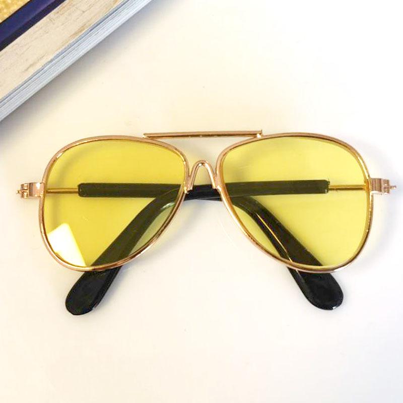 Модные кошачьи солнцезащитные очки - Защита от УФ-лучей Крутые металлические аксессуары для питомцев