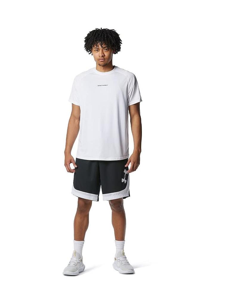 UA БАЗОВЫЕ ШОРТЫ Черный Белый MD [Under Armour]