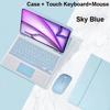 Чехол для iPad Air 6-го поколения 11 дюймов M2, Съемная обложка-клавиатура для iPad Air 4-го 5-го поколения 10,9 дюйма