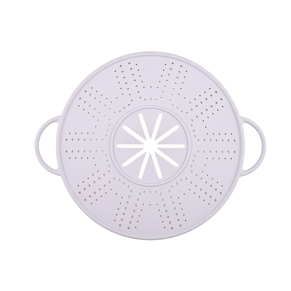 Heat Resistant Steamer Insert Tray Anti-scald Handles Spill-proof Pot Lid Silicone Steamer Pad Pot