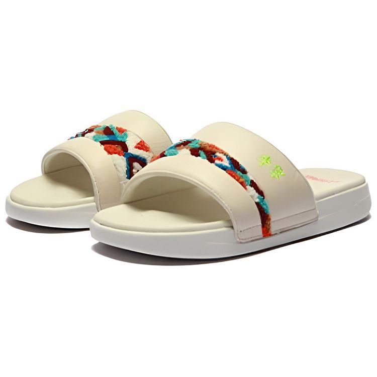 Li Ning Comfortable Versatile Silent Anti-Wear Slide Sandals Women Footwear Eggshell-Gray AZSS002-2