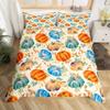 Happy Thanksgiving Duvet Cover Fall Maple Leaf Bedding Set Microfiber Gnome Gold Pumpkin Farm Harvest Comforter Cover Twin King