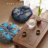 Bohemian Round Pouf Cushion - Pumpkin Shape for Sofa, Backrest, or Meditation.