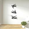 Деревянное настенное украшение из 3 предметов «Летящая птица»