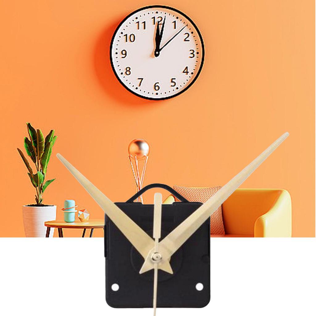 Wall Clock Movement Silent Quartzs Movement Machine Wall Hands Pointer Set Clockwork Table Long Shaft DIY Watches Repair Parts