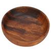 Wooden Snack Dish Fruit Food Salad Soup Bowl for Home Coffee Shop Use12x3.5cm