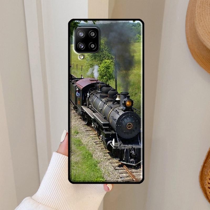 Classic Steam Train Railway Case For Samsung Galaxy A16 A56 A36 A26 A25 A54 A34 A14 A52 A32 A12 A13 A33 A53 A15 A35 A55