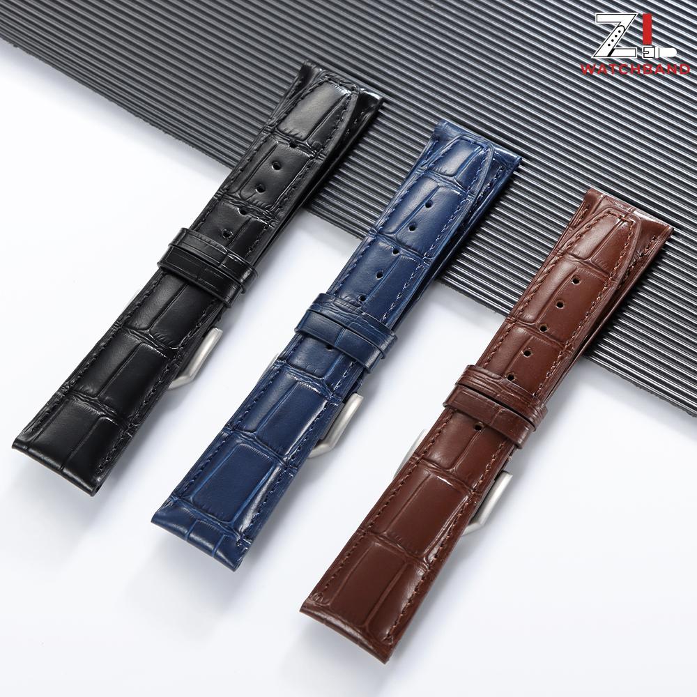 Universal Replacement Leather Watch Strap Leather Watchband for Men Women 20mm 21mm 22mm Watch Band Black Brown Blue Bracelet