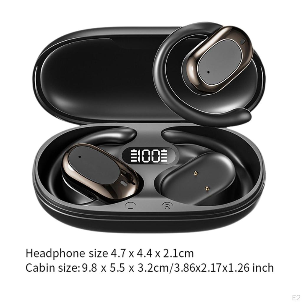 Переводчик Наушники-вкладыши с открытым ушным крючком, перезаряжаемые, Bluetooth 5.4, Наушники-переводчики для