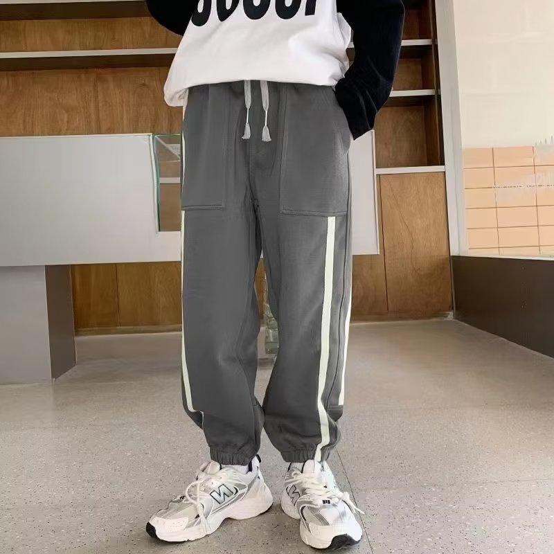 Брюки для маленьких мальчиков, облегающие леггинсы, спортивные штаны, детские повседневные штаны для бега