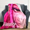 Customizable KPop Demon Hunters21 Throw Blanket – Personalized Name, All-Season Cozy Snug Blanket, Machine Washable, Personalized Blanket