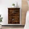 VidaXL Wall-mounted Bedside Table Smoked Oak 41.5x36x53 Cm 816402