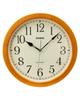 Wall Clock Radio Clock Diameter Wood Grain Step Second Hand Night Second Hand Stop Light Brown 32.5cm IQ-1021J-7JF