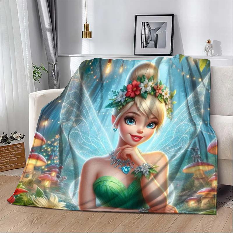 31 стиль Disney Tinker Bell с принтом детское одеяло мягкое и теплое постельное белье для кровати дивана для улицы путешествий пикника покрывало подарок искусство