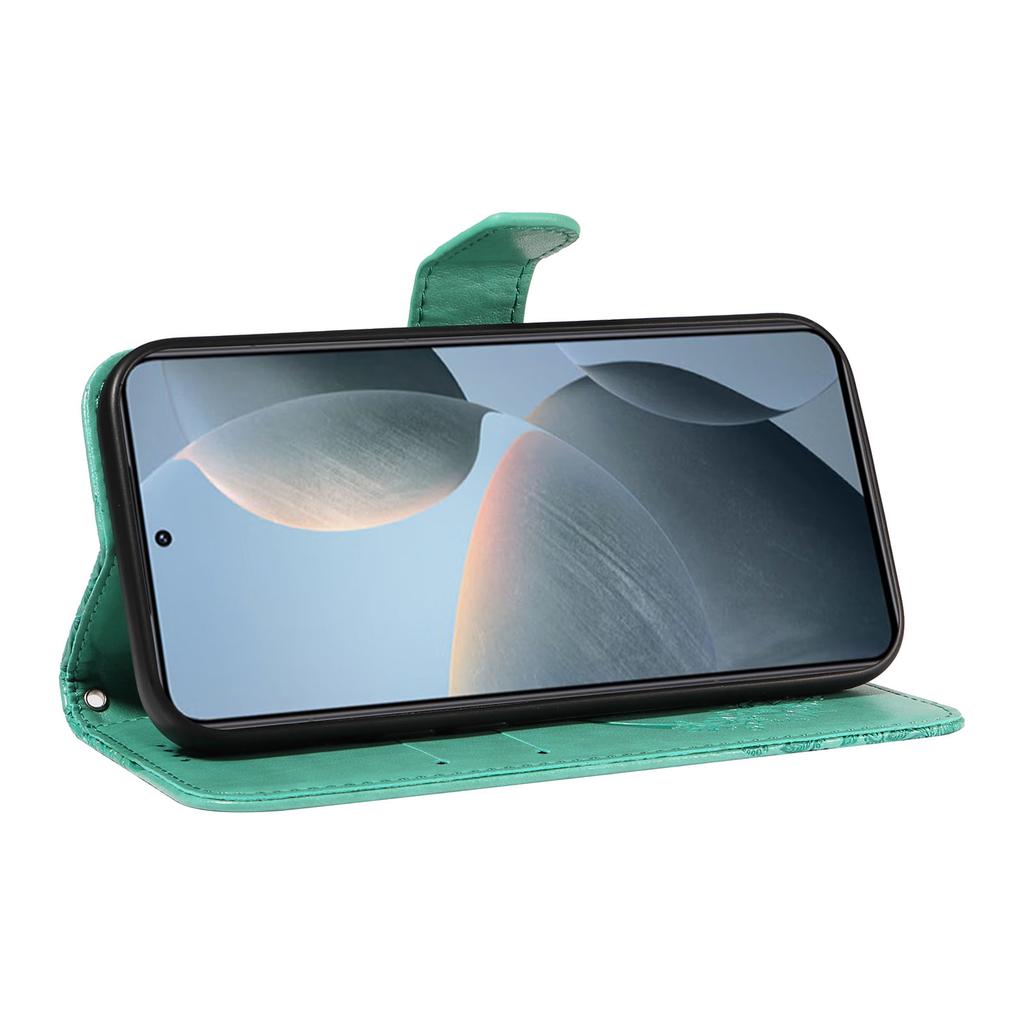 Для Xiaomi 14T Чехол Кожаный Кошелек Книжка Чехол для Телефона с Рисунком Бабочки