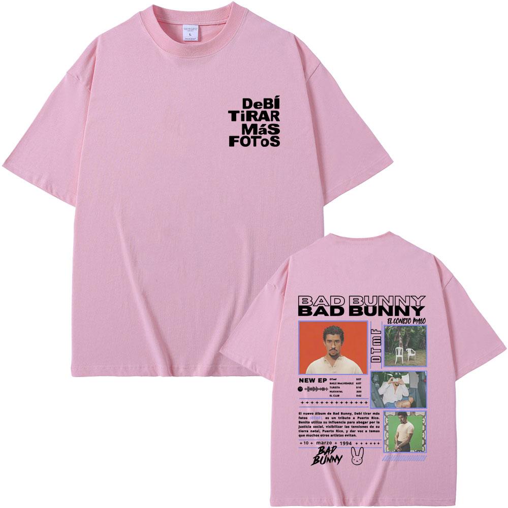 Rapper Bad Bunny Graphic T Shirts Debi Tirar Mas Fotos Dtmf Print Tshirts Men Women Clothing Fashion Hip Hop Tshirt