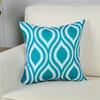Чехлы на подушки с геометрическим рисунком четырехлистник бирюзовый бирюзовый льняной плед наволочка кровать декоративные подушки диван холст
