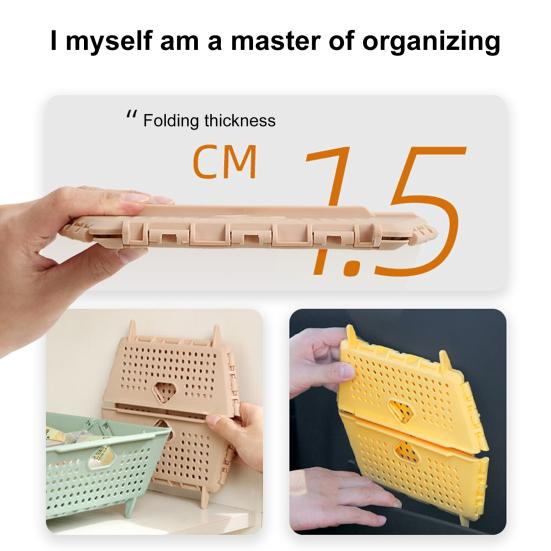 Складная многофункциональная корзина для хранения с сеткой, пищевая, без бисфенола А, самоотливная, штабелируемая корзина для фруктов и овощей