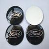 Stylish 4pcs 56mm Auto Car Wheel Center Cap Emblem Decal Sticker For Ford Black And Blue