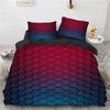 3D Honeycomb Abstract Geometric Comfortable Duvet Quilt Cover Pillowcase Bedding Set Children Bedroom Decoration Home Textile