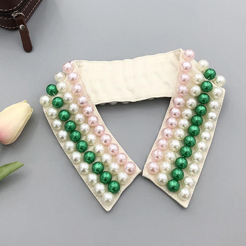 Pearl Women Shirt False Collars Crystal Removable Collar Women Necklace Fake Collar Detachable Diamond Clothing Accessories