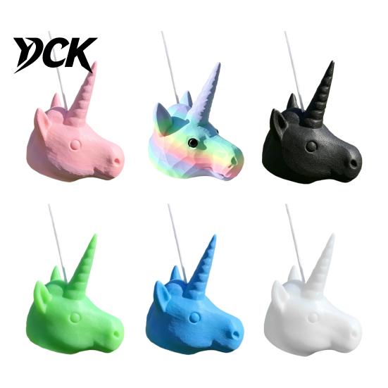 Unicorn Head Garden Decor Squirrel Feeder, Funny Animal Face Hanging Durable Plastic Outdoor Feeder Big Mask Style Wildlife for Backyard Patio Easy to