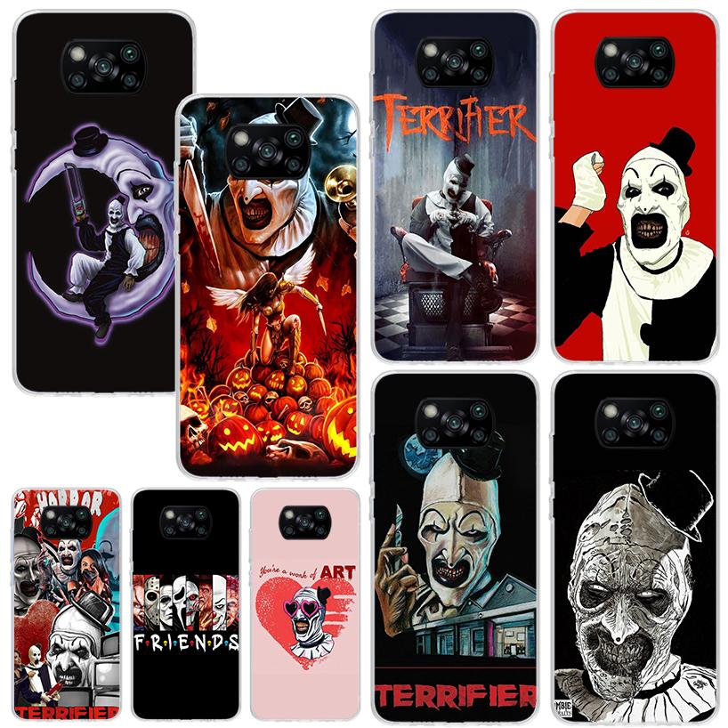 Horror Movie Terrifier Phone Case For Xiaomi Poco X7 X6 X5 M7 M8 Pro F7 Ultra Redmi 15C 15 13C 13 12C 12 10 10C 10A Art Fundas P