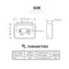 Автомобильный цифровой индуктивный счетчик моточасов, водонепроницаемый IP68 для газового двигателя, генератора, датчика температуры, газонокосилки, триммера, UTV, кустореза, мотоцикла и т. д.