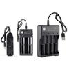 1 2 4 Slots 3.7V 18650 14500 USB Lithium-ion Battery Power Charger Independent Charging AA 1.5v 18350 16340 Adapter